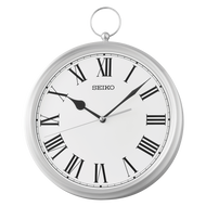 QXA850SLH Traditional Wall Clock, Silver-Tone