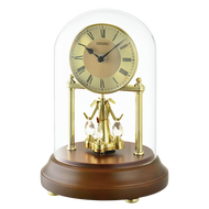 QXN236GLH Desk & Table Clock, Brown