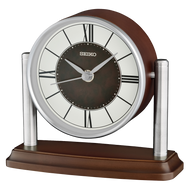 QXG159BLH Urban Desk & Table Clock, Brown