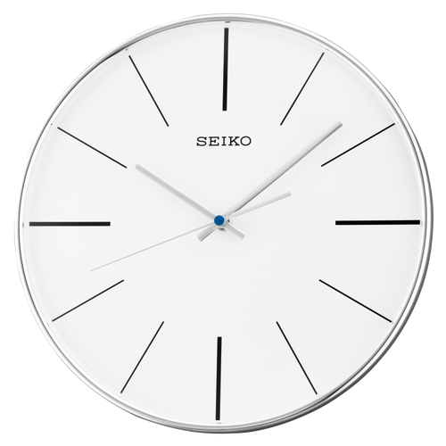 QXA634ALH Wall Clock, Silver-Tone