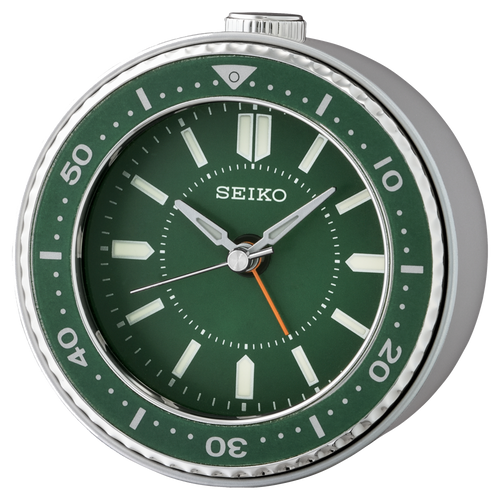 QHE184MLH Alarm Clock, Metallic Green