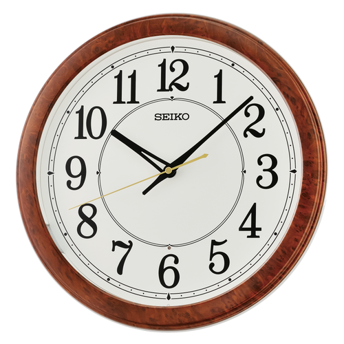 QXA788BLH Wall Clock, Brown