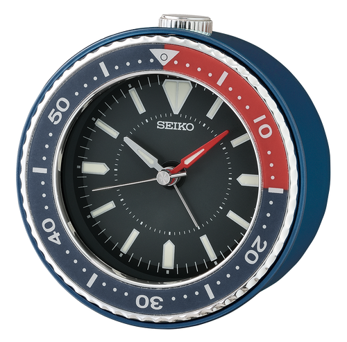 QHE184ELH Alarm Clock, Blue, Red & White