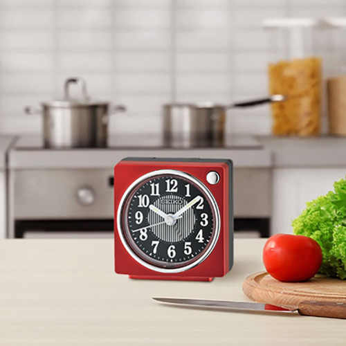 QHE197RLH Alarm Clock, Red - Seiko Clocks