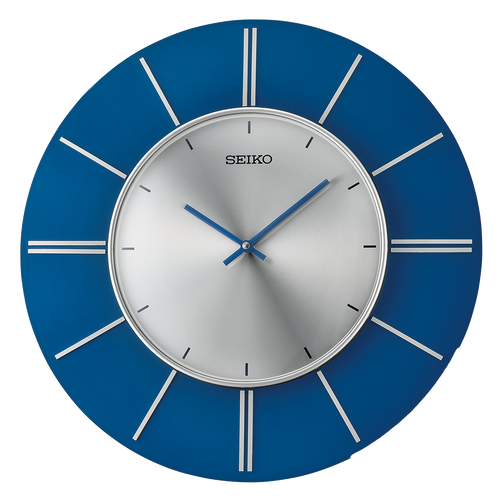 QXA800LLH Wall Clock, Blue QXA800LLH Wall Clock, Blue