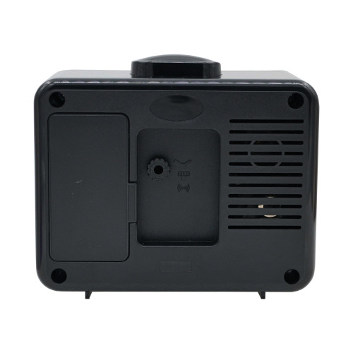 QHK061KLH Alarm Clock, Black - Seiko Clocks