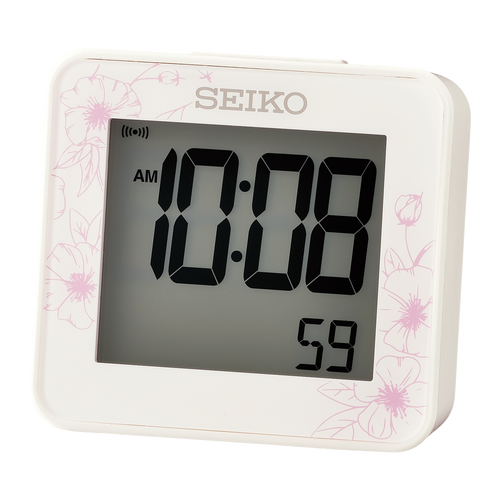 QHL097WLH Modern Digital Alarm Clock, White QHL097WLH Modern Digital Alarm Clock, White