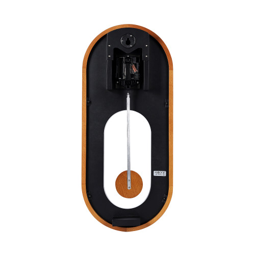 QXC247BLH Pendulum Wall Clock, Brown - Seiko Clocks