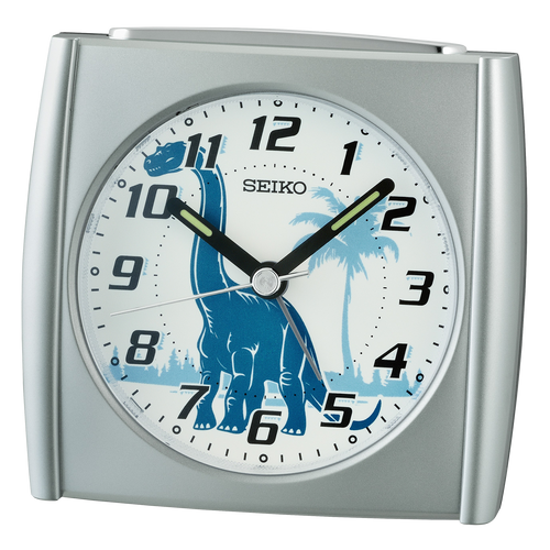 QHE212SLH Beep Alarm Clock, Silver