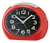 QHE193RLH Alarm Clock, Metallic Red