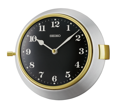 Lemnos Wall Table Clock MIKI Brown Japanese Zelkova Wood