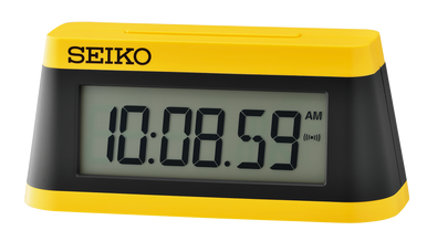 Seiko QHL062YLH Victory Marathon Desk Alarm Clock | Yellow