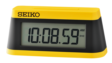 Seiko QHL062YLH Victory Marathon Desk Alarm Clock | Yellow