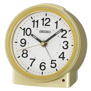 QHE199GLH Alarm Clock, Gold - Seiko Clocks