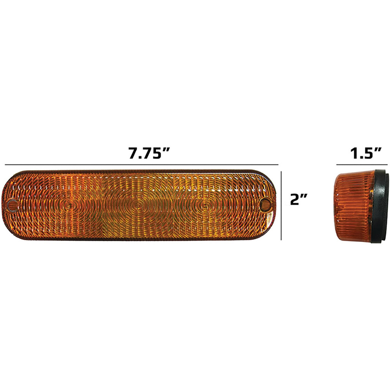 Tiger Lights LED Amber Cab Light 12V for Case/IH 9110 Flashing/Flood