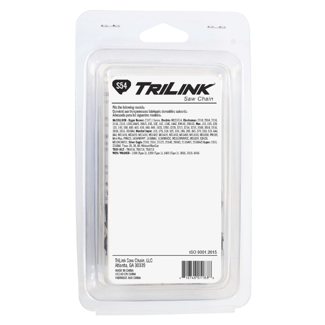 Chainsaw Chain 3/8 LP SemiChisel .050 Gauge 54 Drive Links for Wen