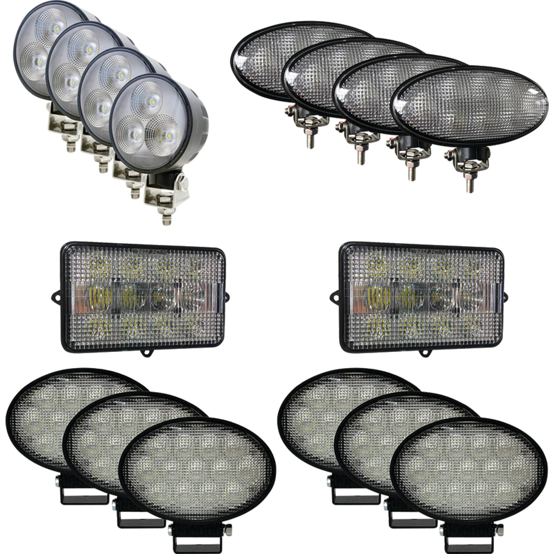 Tiger Lights Complete LED Light Kit for John Deere S550, S650, S660 Off