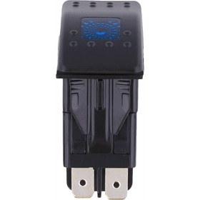 Tiger Lights 12V LED Rocker/Toggle Switch Blue Color; TLSW1-BLUE