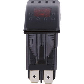 Tiger Lights 12V LED Rocker/Toggle Switch Red Color; TLSW1-RED