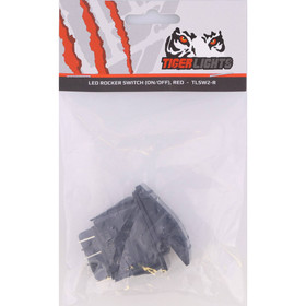 Tiger Lights 12V LED Rocker/Toggle Switch Red Color; TLSW1-RED