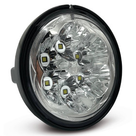 LED Round Headlight For Kubota 3Y205-75730, 3Y205-75732 12-24 Volt; TL5120
