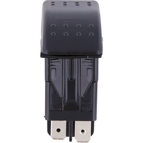 Blue LED Rocker Switch 1 3/8" x 13/16" Hole cut-out size, 12-24 Volt; TLSW3-B