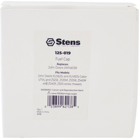 Fuel Cap For John Deere XUV625i and XUV825i Gator UTVs, Z525E, Z535M; 125-019