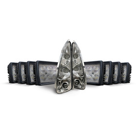 LED Light Kit 45200 Lumens, 12-24 Volt, 444 Watt, 36.740 Amps; FNHKIT-3