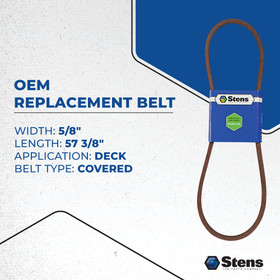 OEM Replacement Belt 265-936 for Wright Mfg. 71460065 OEM Replacement Belt 265-936 for Wright Mfg. 71460065
