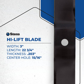 Hi-Lift Blade 355-189 for Exmark 109-6464-S