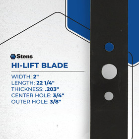 Hi-Lift Blade 345-102 for Simplicity 1704101ASM Hi-Lift Blade 345-102 for Simplicity 1704101ASM