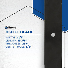 Hi-Lift Blade for Toro 56-2390-03, 345-462 Hi-Lift Blade for Toro 56-2390-03, 345-462