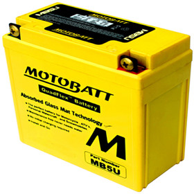 Motobatt Battery for Universal Products 12N53B, YB5LB