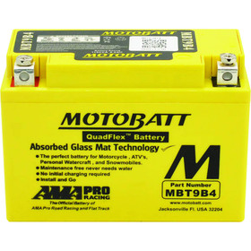 Motobatt Battery for Universal Products CT9B4, YT9BBS