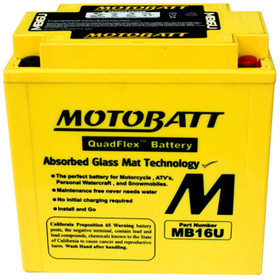 Motobatt Battery for Universal Products YB16BA, YB16BA1, YB16BA2