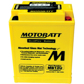 Motobatt Battery for Universal Products 12N124A, 12N12A4A1, YB12AA, YB12AAS