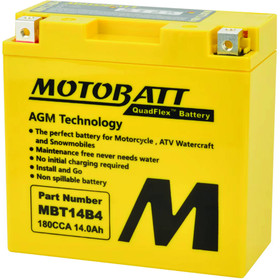 Motobatt Battery for Universal Products YT14B4, YT14BBS