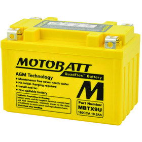 Motobatt Battery for Universal Products YT12ABS, YTX9BS, YTZ12S, YTZ14S