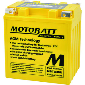 Motobatt Battery for Universal Products 12N243, 12N243A, 12N244, 12N244A