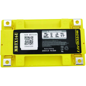 Motobatt Battery for Universal Products YTX16BS, YTX16BS1, YTX20A-BS