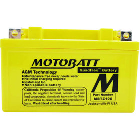 Motobatt Battery for Universal Products YTX7ABS, YTZ10S