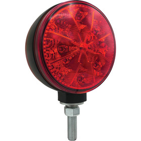 12V Red & Amber Tiger Lights LED Flashing Light 4 1/8" Dia. Flood/Flashing Off-Road Light