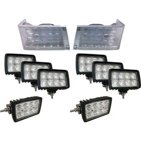 Tiger Lights 12V Complete LED Light Kit for Case/IH 7110, 7120 Off-Road Light; CaseKit-1