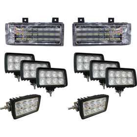 Tiger Lights 12V Complete LED Light Kit Flood/Spot Combo Off-Road Light; FNHKit-1