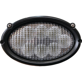 12V Tiger Lights LED Flush Mount Cab Light Kit 2 Amps, Flood Offroad Light; TL7090