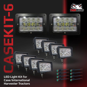 Tiger Lights Complete LED Light Kit for Case/International Harvester 9110, 9130; CASEKIT-6