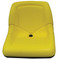 Tractor Seat; Yellow 15" Low Back; Bucket Style; Plastic Pan Seat with Drain