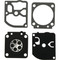 OEM Gasket & Diaphragm Kit for Zama C1Q-EL20, C1Q-EL20C carburetors; 616-257