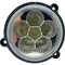 12V Tiger Lights LED Round Headlight 1.5 Amps, 20 Watts, Flood Off-Road Light; TL8630