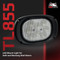 Flush Mount Rectangular LED Light For Mustang 2066, 2076 and 2086; TL855